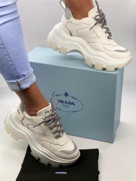 zapatillas prada precio|clear Prada shoes.